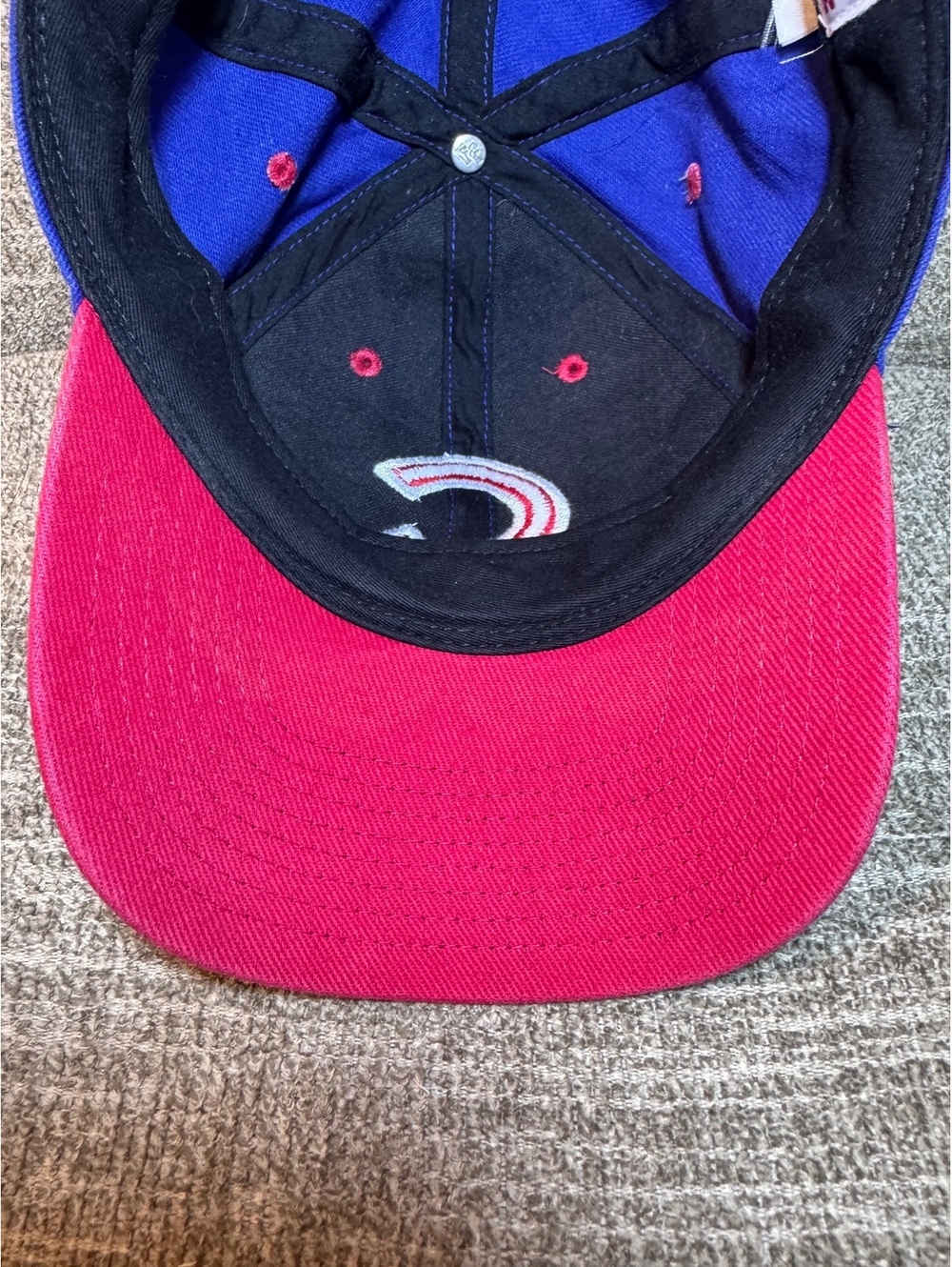 Chicago Cubs Fan Favorite Adjustable Baseball Hat Cap Blue Red - Picture 8 of 11